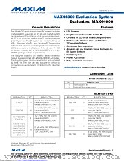 MAX44000EVSYS# datasheet pdf MAXIM - Dallas Semiconductor