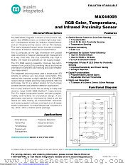 MAX44005GDT+T datasheet pdf MAXIM - Dallas Semiconductor
