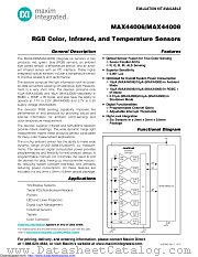 MAX44006GDT+ datasheet pdf MAXIM - Dallas Semiconductor