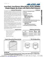 MAX4412EXK+TG21 datasheet pdf MAXIM - Dallas Semiconductor