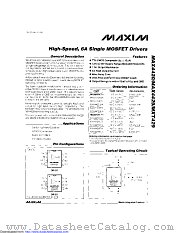 MAX4420EPA+ datasheet pdf MAXIM - Dallas Semiconductor