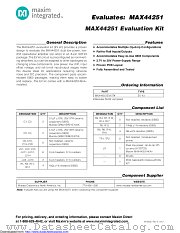 MAX44251EVKIT datasheet pdf MAXIM - Dallas Semiconductor