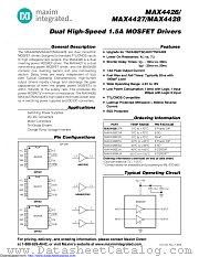 MAX4427MJA/883B datasheet pdf MAXIM - Dallas Semiconductor