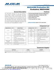 MAX44260EVKIT datasheet pdf MAXIM - Dallas Semiconductor
