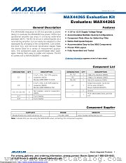 MAX44265EVKIT+ datasheet pdf MAXIM - Dallas Semiconductor