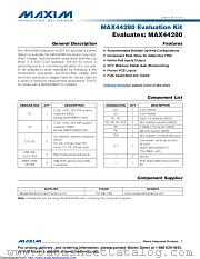 MAX44280EVKIT# datasheet pdf MAXIM - Dallas Semiconductor