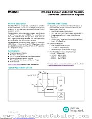 MAX44284FAWT+TCNC datasheet pdf MAXIM - Dallas Semiconductor