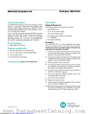 MAX44285EVKIT datasheet pdf MAXIM - Dallas Semiconductor
