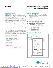 MAX44286WAZS+T datasheet pdf MAXIM - Dallas Semiconductor