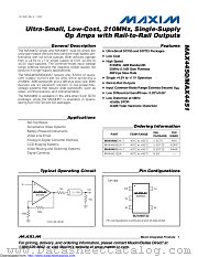 MAX4450EXK+TG069 datasheet pdf MAXIM - Dallas Semiconductor