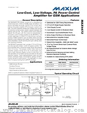 MAX4473EUA+ datasheet pdf MAXIM - Dallas Semiconductor