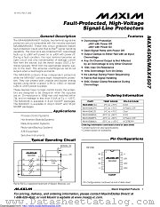 MAX4507EWN+T datasheet pdf MAXIM - Dallas Semiconductor