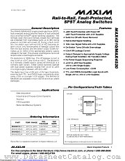 MAX4520EUT+T datasheet pdf MAXIM - Dallas Semiconductor
