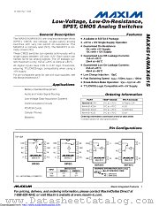 MAX4515CUK+T datasheet pdf MAXIM - Dallas Semiconductor