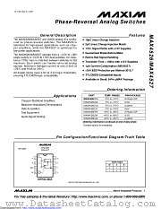 MAX4526CUA+ datasheet pdf MAXIM - Dallas Semiconductor