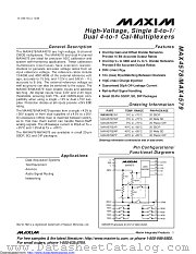 MAX4578CWP+ datasheet pdf MAXIM - Dallas Semiconductor