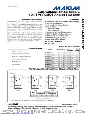 MAX4594EXK datasheet pdf MAXIM - Dallas Semiconductor