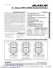 MAX4606CSE+T datasheet pdf MAXIM - Dallas Semiconductor