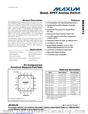 MAX4613CSE+T datasheet pdf MAXIM - Dallas Semiconductor
