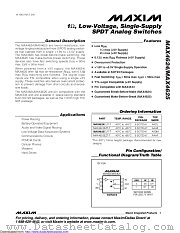 MAX4625EZT+ datasheet pdf MAXIM - Dallas Semiconductor