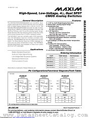 MAX4643ETA+ datasheet pdf MAXIM - Dallas Semiconductor