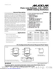 MAX4646EUK datasheet pdf MAXIM - Dallas Semiconductor