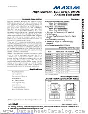 MAX4655EUA+ datasheet pdf MAXIM - Dallas Semiconductor