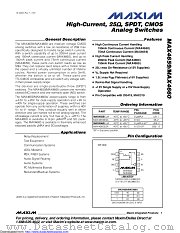 MAX4659ESA+ datasheet pdf MAXIM - Dallas Semiconductor