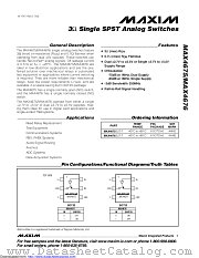 MAX4676EUT+ datasheet pdf MAXIM - Dallas Semiconductor