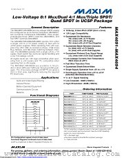 MAX4694EGE+TGH7 datasheet pdf MAXIM - Dallas Semiconductor
