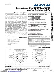 MAX4701EUE+T datasheet pdf MAXIM - Dallas Semiconductor