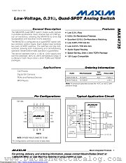 MAX4735ETE+T datasheet pdf MAXIM - Dallas Semiconductor
