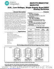 MAX4753EUD+ datasheet pdf MAXIM - Dallas Semiconductor
