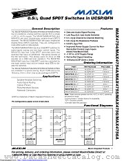 MAX4754AEBE+T datasheet pdf MAXIM - Dallas Semiconductor