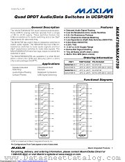 MAX4758EWX+ datasheet pdf MAXIM - Dallas Semiconductor