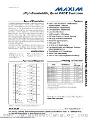 MAX4760EWX+ datasheet pdf MAXIM - Dallas Semiconductor