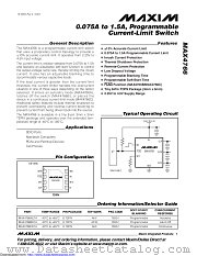 MAX4766BETA+ datasheet pdf MAXIM - Dallas Semiconductor