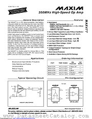 MAX477EVKIT-SO datasheet pdf MAXIM - Dallas Semiconductor