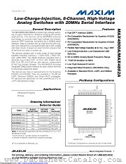 MAX4802ACCM+ datasheet pdf MAXIM - Dallas Semiconductor