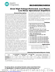 MAX4805A datasheet pdf MAXIM - Dallas Semiconductor