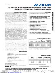 MAX4822ETP datasheet pdf MAXIM - Dallas Semiconductor