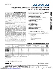 MAX4827ELT+T datasheet pdf MAXIM - Dallas Semiconductor