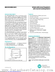 MAX4834ETT30C datasheet pdf MAXIM - Dallas Semiconductor