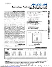 MAX4882 datasheet pdf MAXIM - Dallas Semiconductor