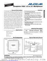MAX4885 datasheet pdf MAXIM - Dallas Semiconductor