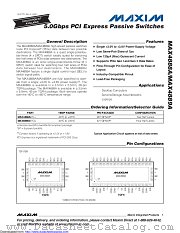 MAX4889AETO+ datasheet pdf MAXIM - Dallas Semiconductor
