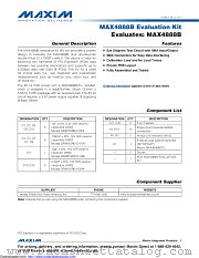 MAX4888BEVKIT datasheet pdf MAXIM - Dallas Semiconductor