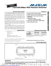 MAX4889CETO+ datasheet pdf MAXIM - Dallas Semiconductor