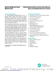 MAX4917BEUK+ datasheet pdf MAXIM - Dallas Semiconductor
