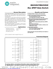 MAX4947ERA+ datasheet pdf MAXIM - Dallas Semiconductor